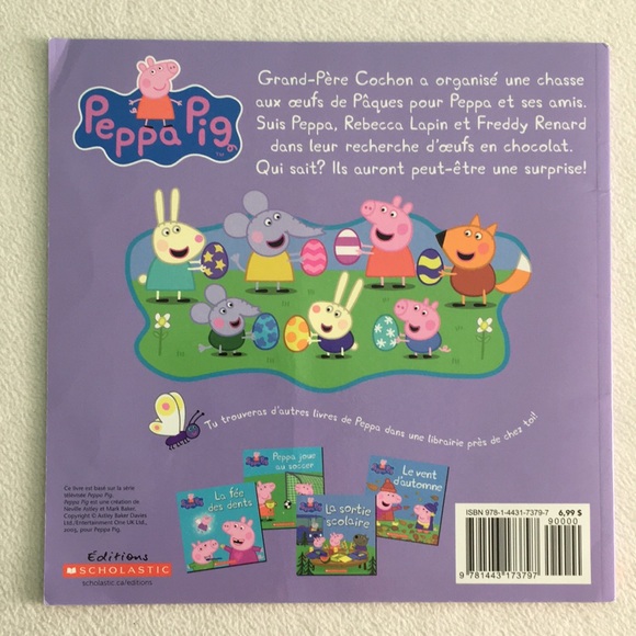 🐣 “La chasse aux œufs de Pâques” French Language Peppa Pig Paperback Book 🇫🇷 - Picture 2 of 13